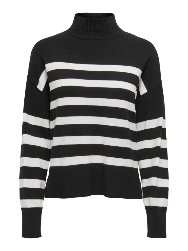 ONLY Onlbari maglione collo alto nero XL