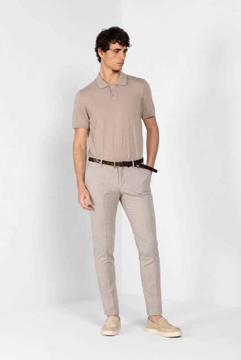 Mason's Milano pantalone chino beige chiaro extra slim