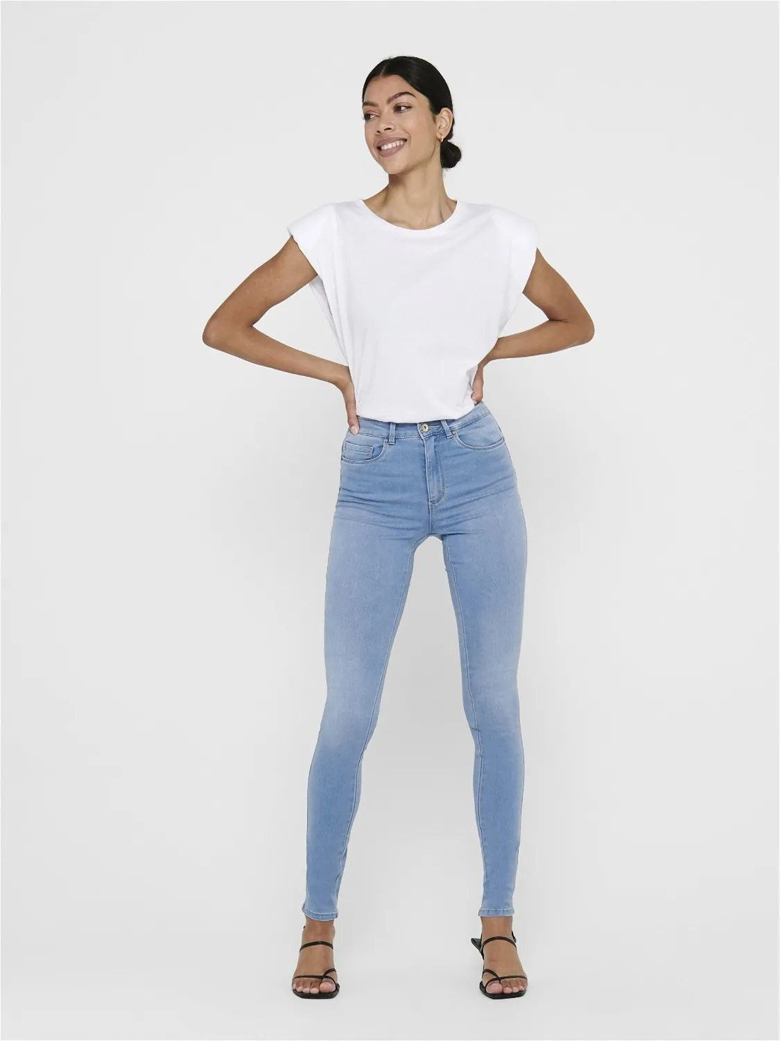 ONLY Onlroyal jeans skinny donna vita alta