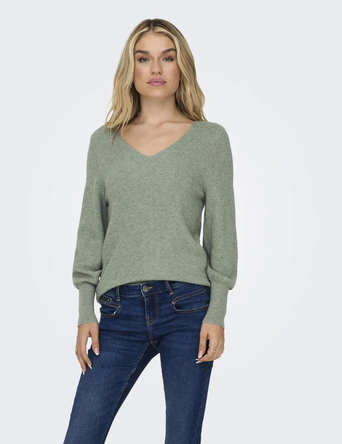 ONLY ONLAtia Pullover verde chinois melange