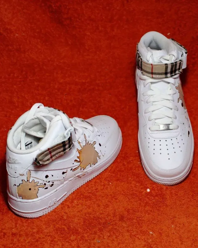 Nike Air Force 1 High sneakers personalizzate Burberry