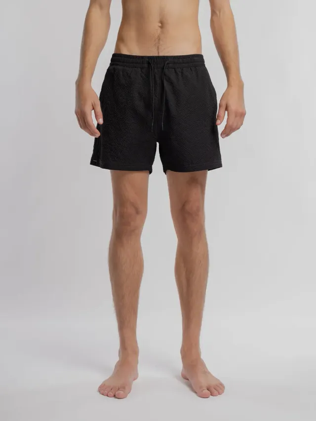 Teddy Smith S-Felipe costume uomo boxer nero poliestere