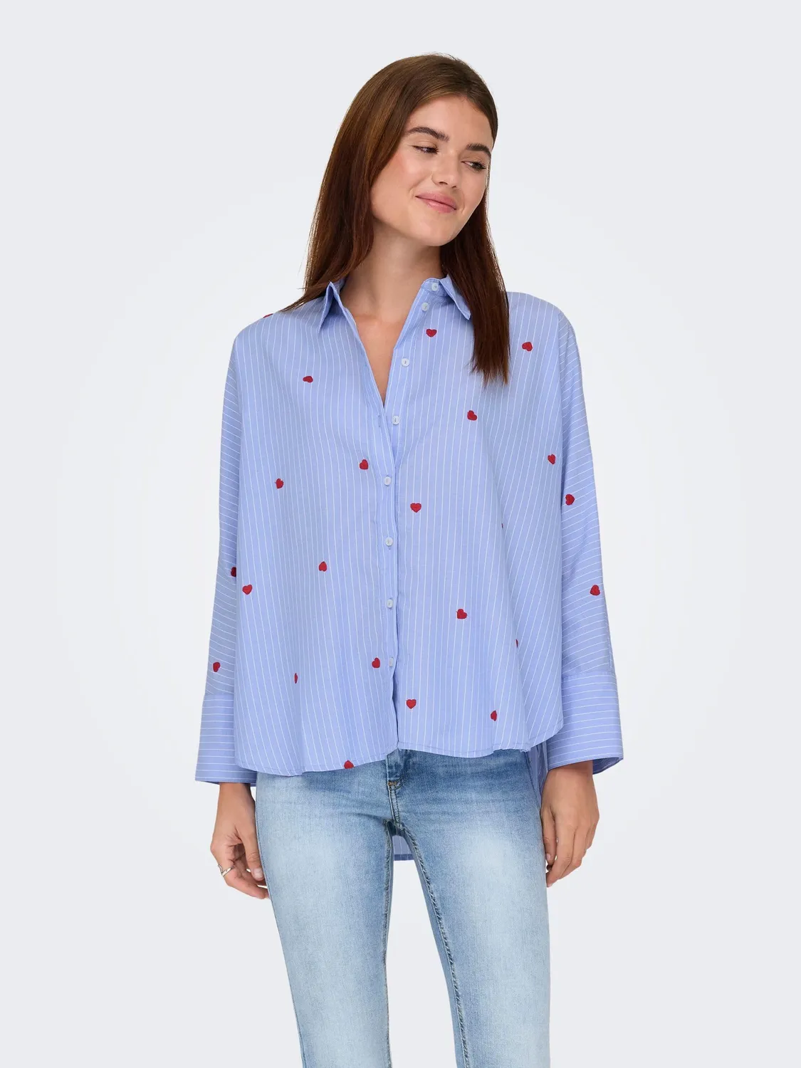 ONLY Onlnew Camicia Donna Manica Lunga Cotone32 IT