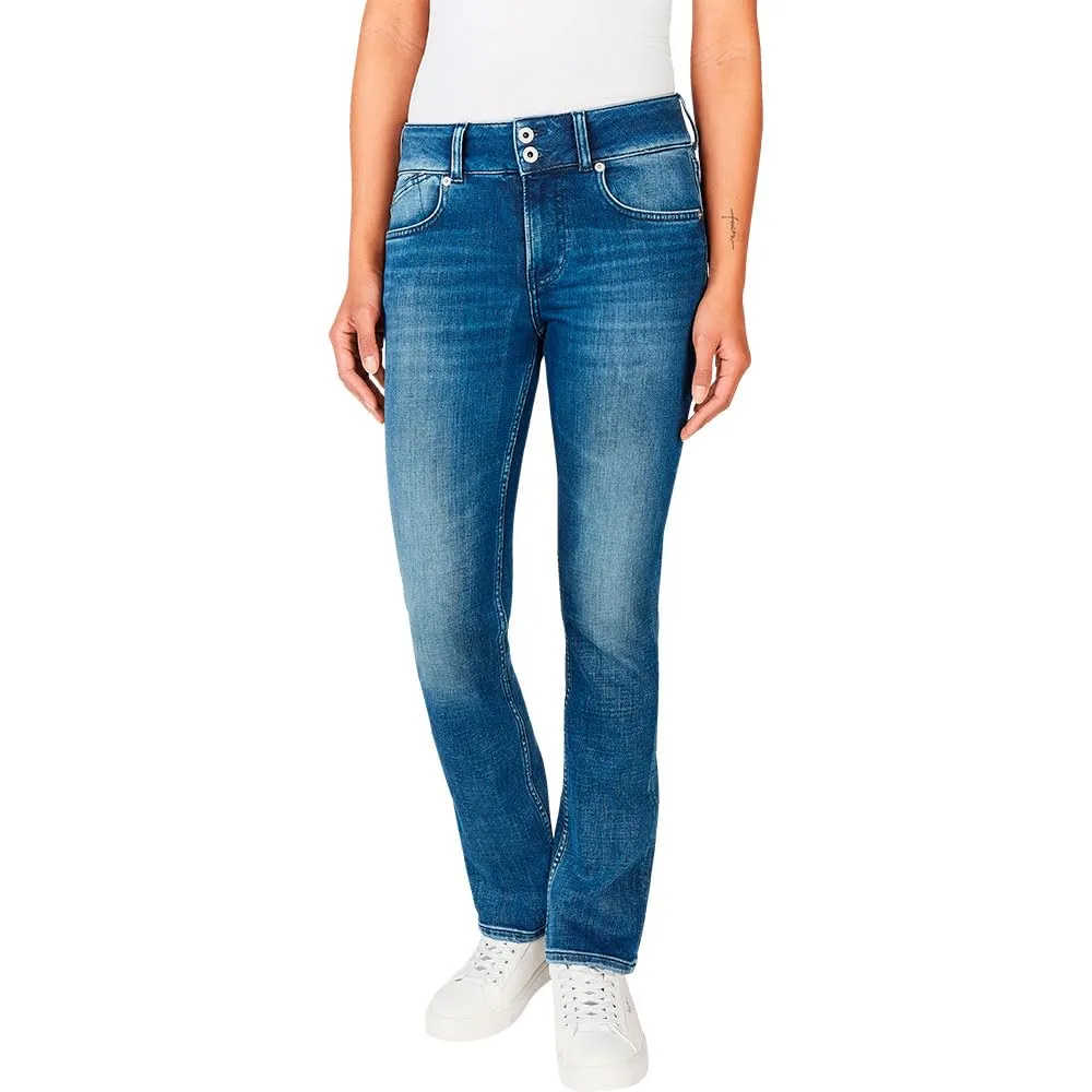 Pepe Jeans Slim MW jeans donna slim blu Ia3 modale