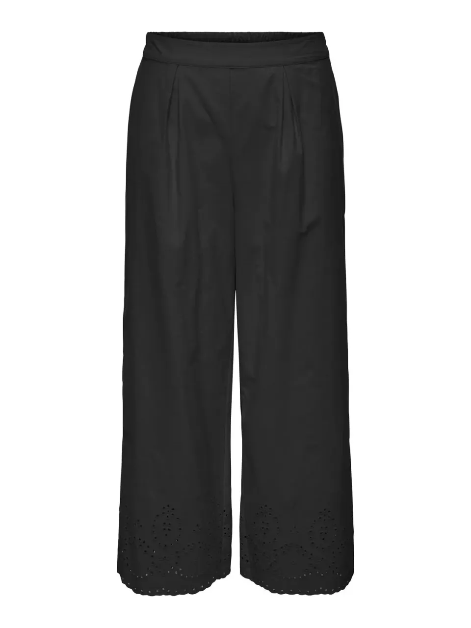 ONLY Onlroxanne HW Culotte Pantaloni Nero vita alta