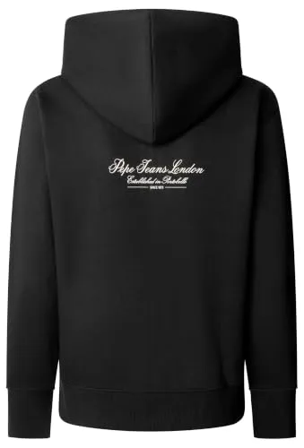 Pepe Jeans Center Logo Zip felpa donna nero zip S-M-XL
