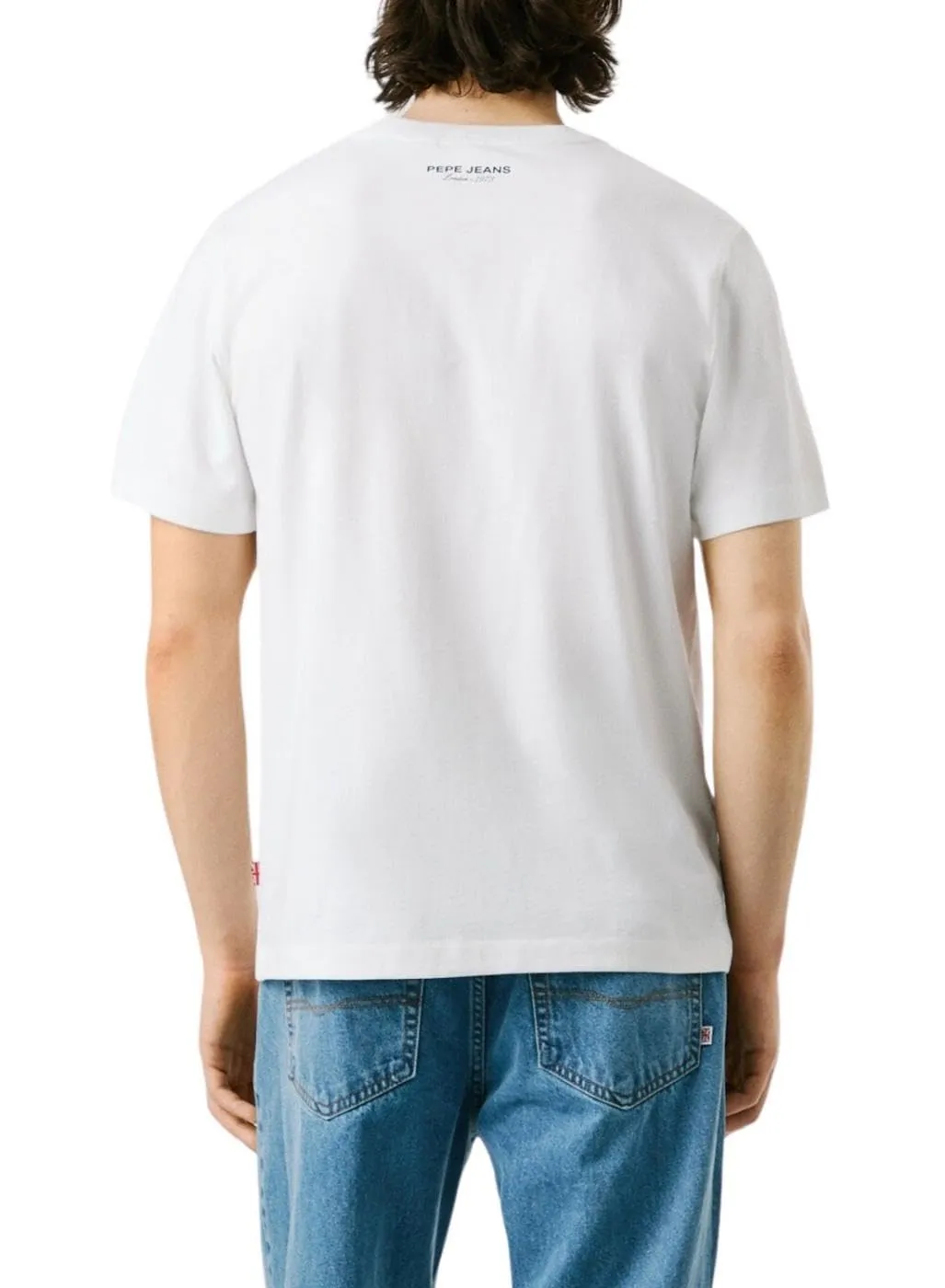 Pepe Jeans Maverick Tee T-Shirt Uomo M Bianca Cotone
