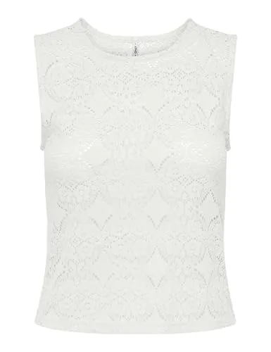 ONLY Onldestiny Life canotta XS cloud dancer jersey