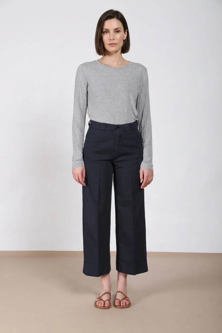Mason's New York Studio Cropped chino donna blu notte