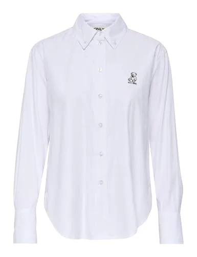 ONLY Onlelara L/S EMB Camicia Donna Ricamata