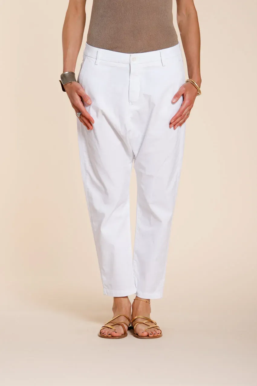Mason's Malibu Jogger pantalone donna bianco carrot