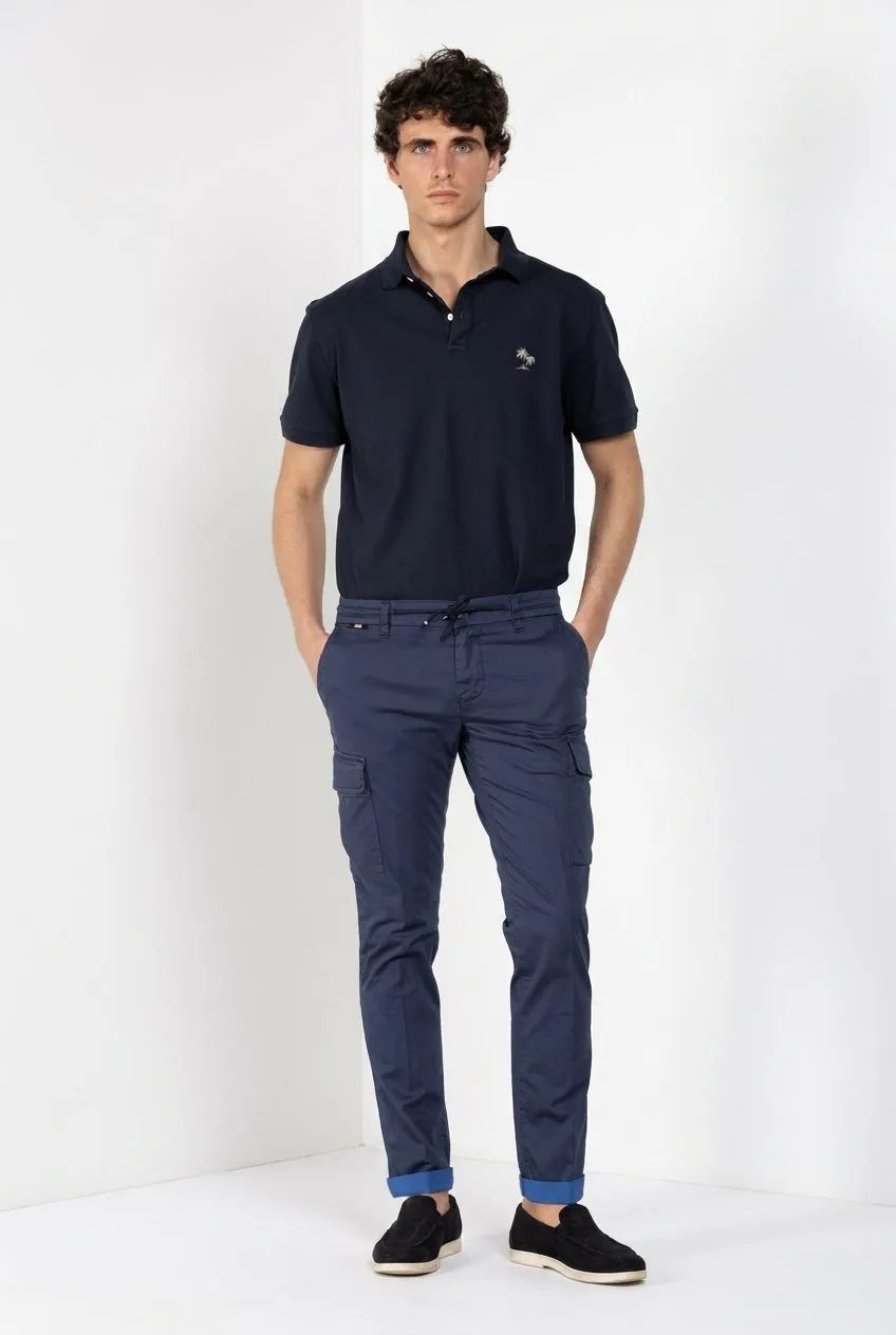 Mason's Chile Jogger cargo uomo blu navy extra slim