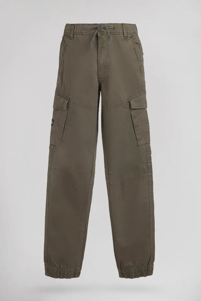 Teddy Smith P-Murray Cargo JR pantaloni cargo kaki beluga ragazzo