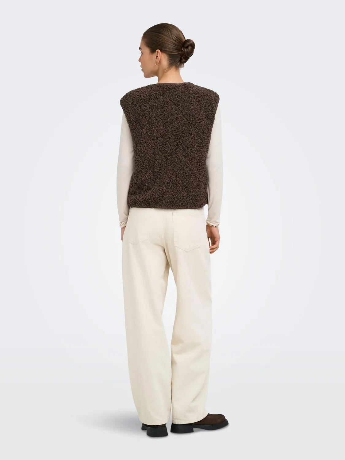 ONLY Onlines cappotto teddy taglia S marrone