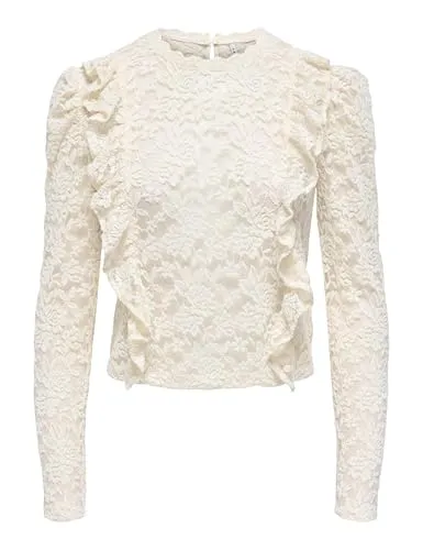 ONLY Onllamir top pizzo donna manica lunga