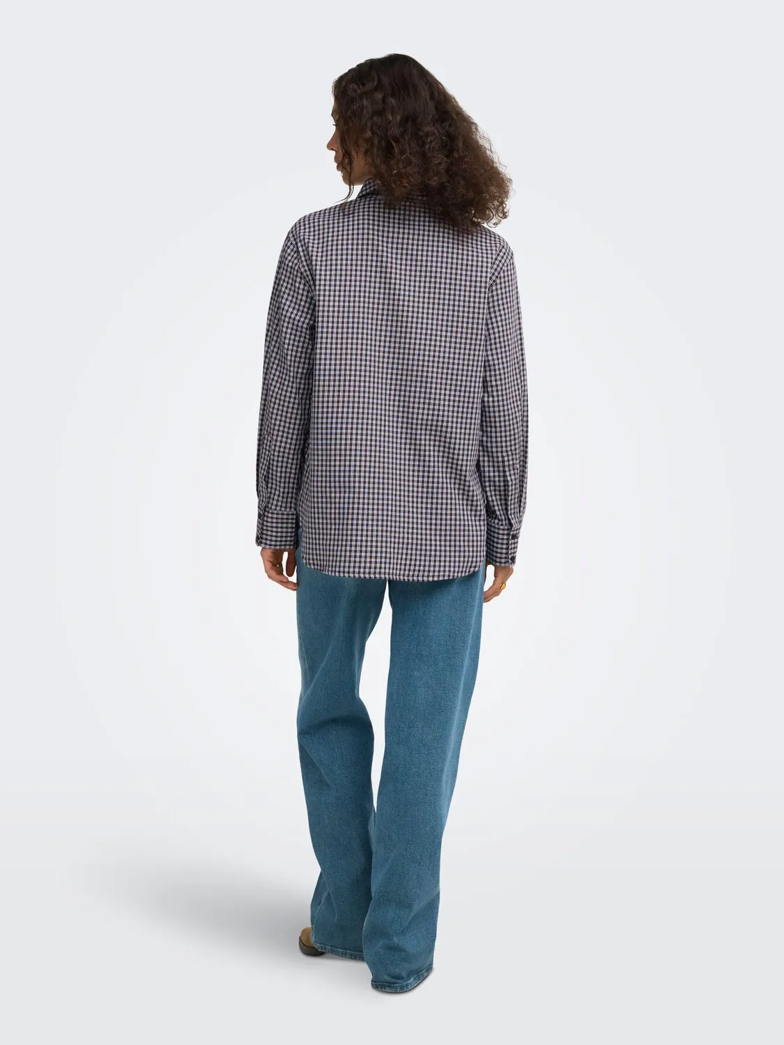 ONLY Onlsurani camicia a quadri donna Blu Marine