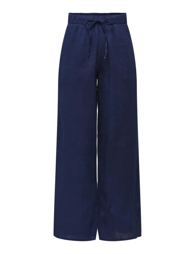 ONLY Onlleoni Seersucker pantaloni donna elastico