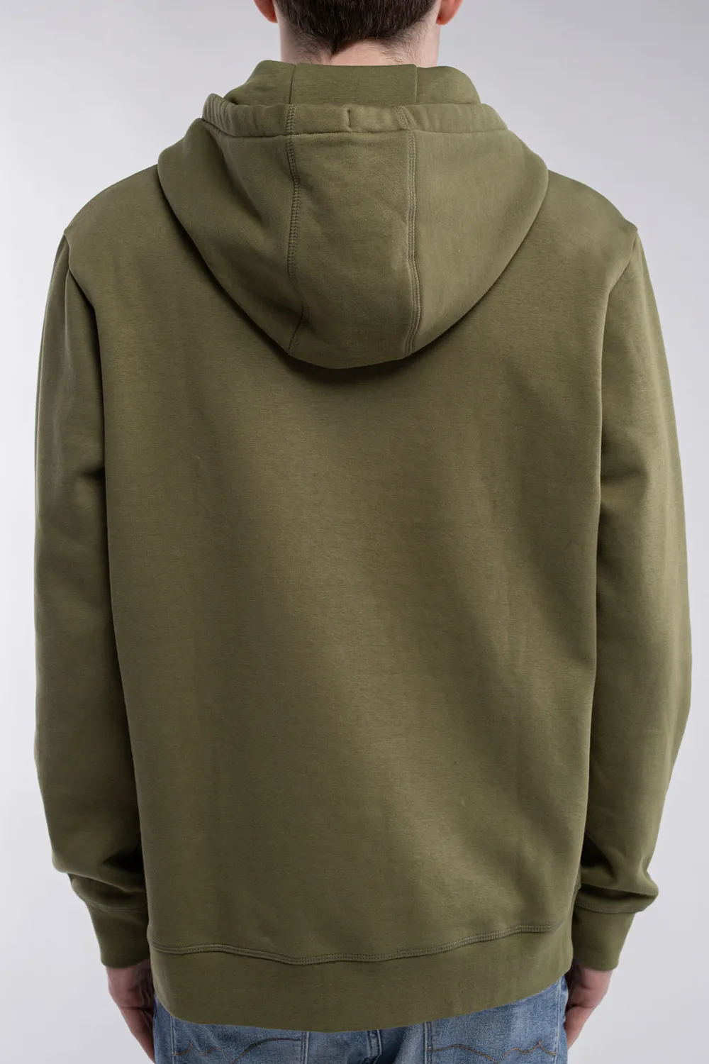 Teddy Smith S-Nark Hoody Felpa Uomo con Cappuccio Verde Oliva