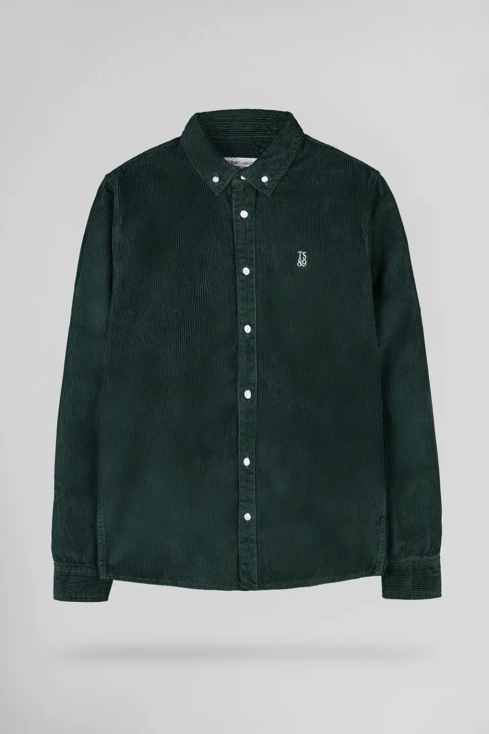 Teddy Smith C-Elton camicia velluto verde pino uomo