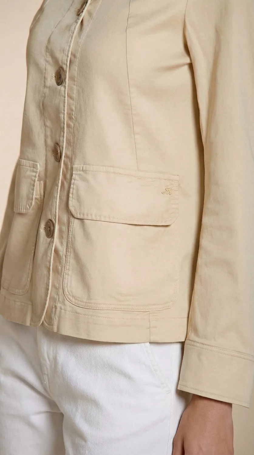 Mason's Karen New giacca donna beige in felpa stretch