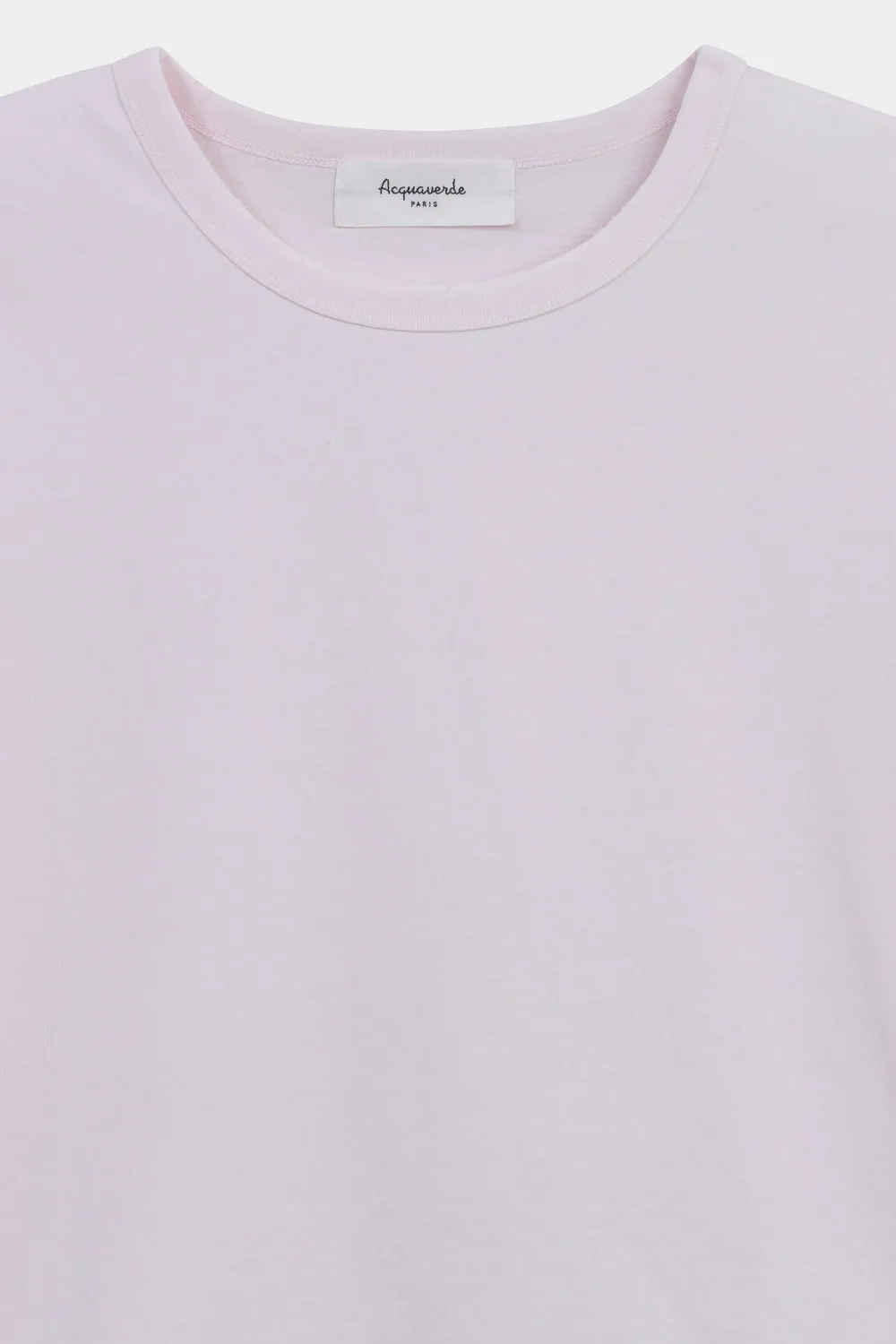 Acquaverde Court Effet Usé t-shirt cropped rosa chiaro