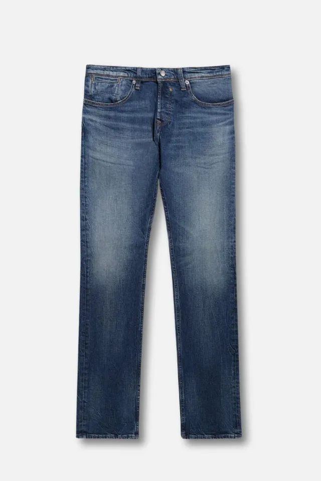 Teddy Smith Reg L34 jeans dritti blu elasticizzati