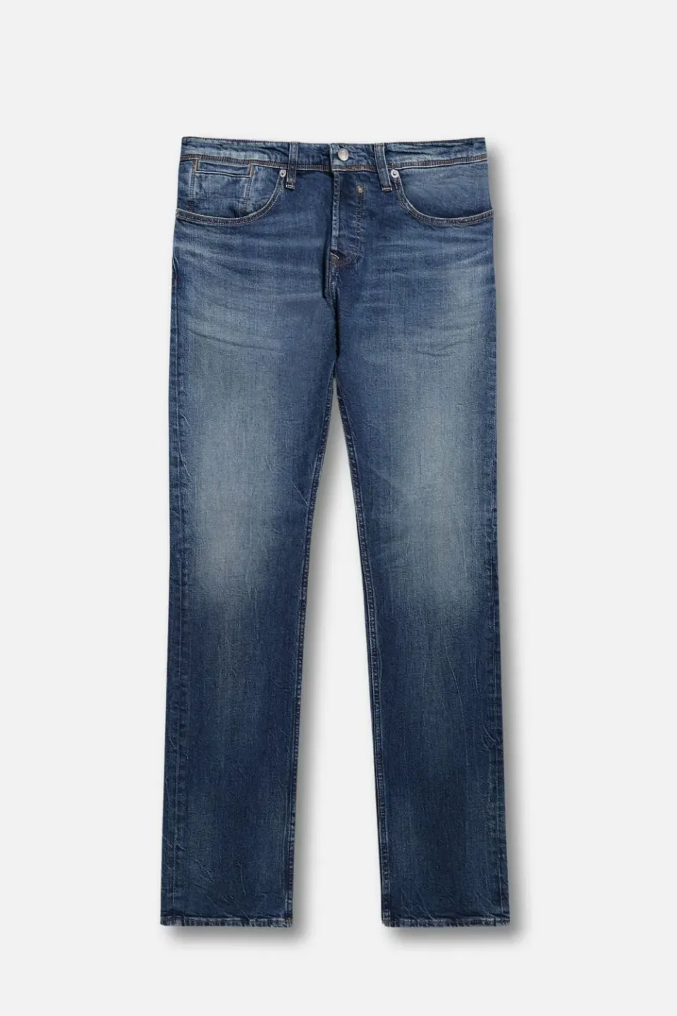Teddy Smith Reg L34 jeans dritti blu elasticizzati