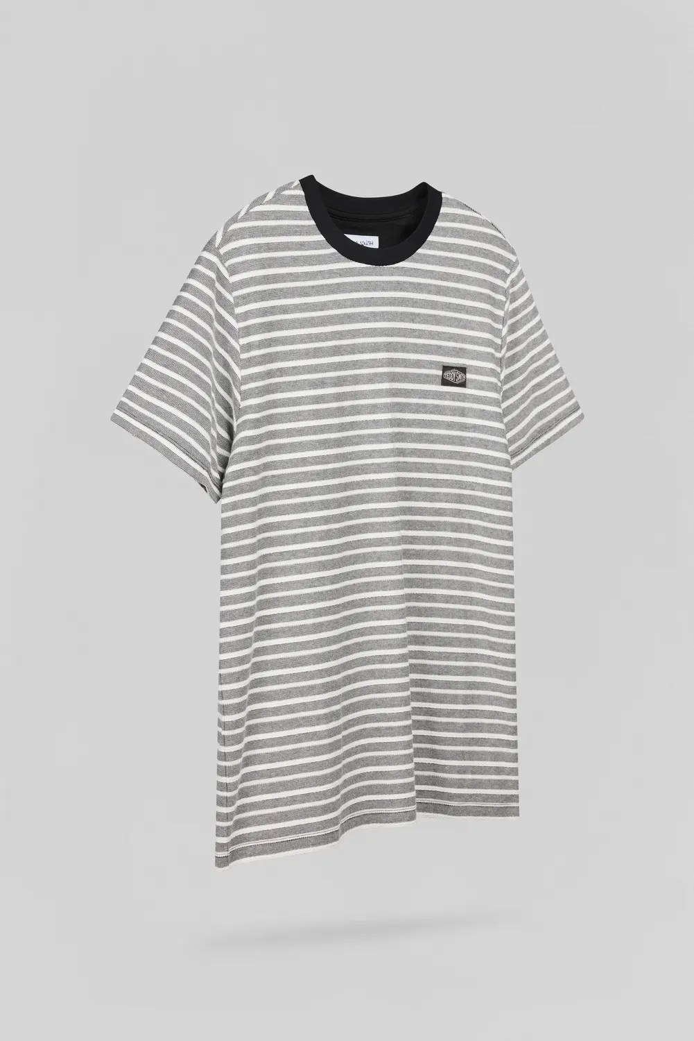 Teddy Smith T-Matias t-shirt righe cotone nera