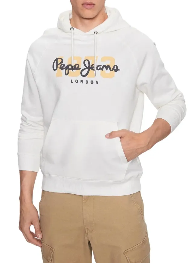 Pepe Jeans Meier Hoodie felpa uomo L grigio cappuccio