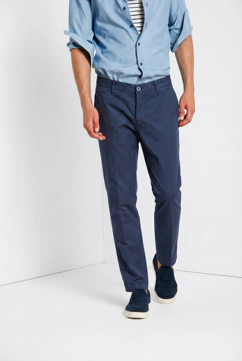 Mason's Milano Pantalone Chino Uomo Blu Navy Extra Slim