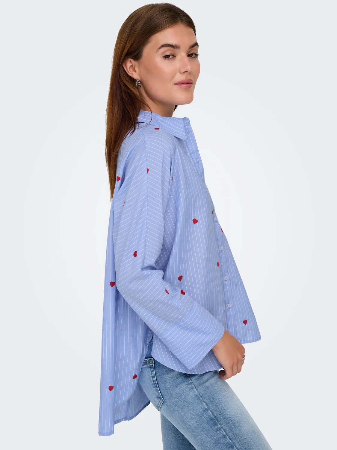 ONLY Onlnew Camicia Donna Manica Lunga Cotone32 IT