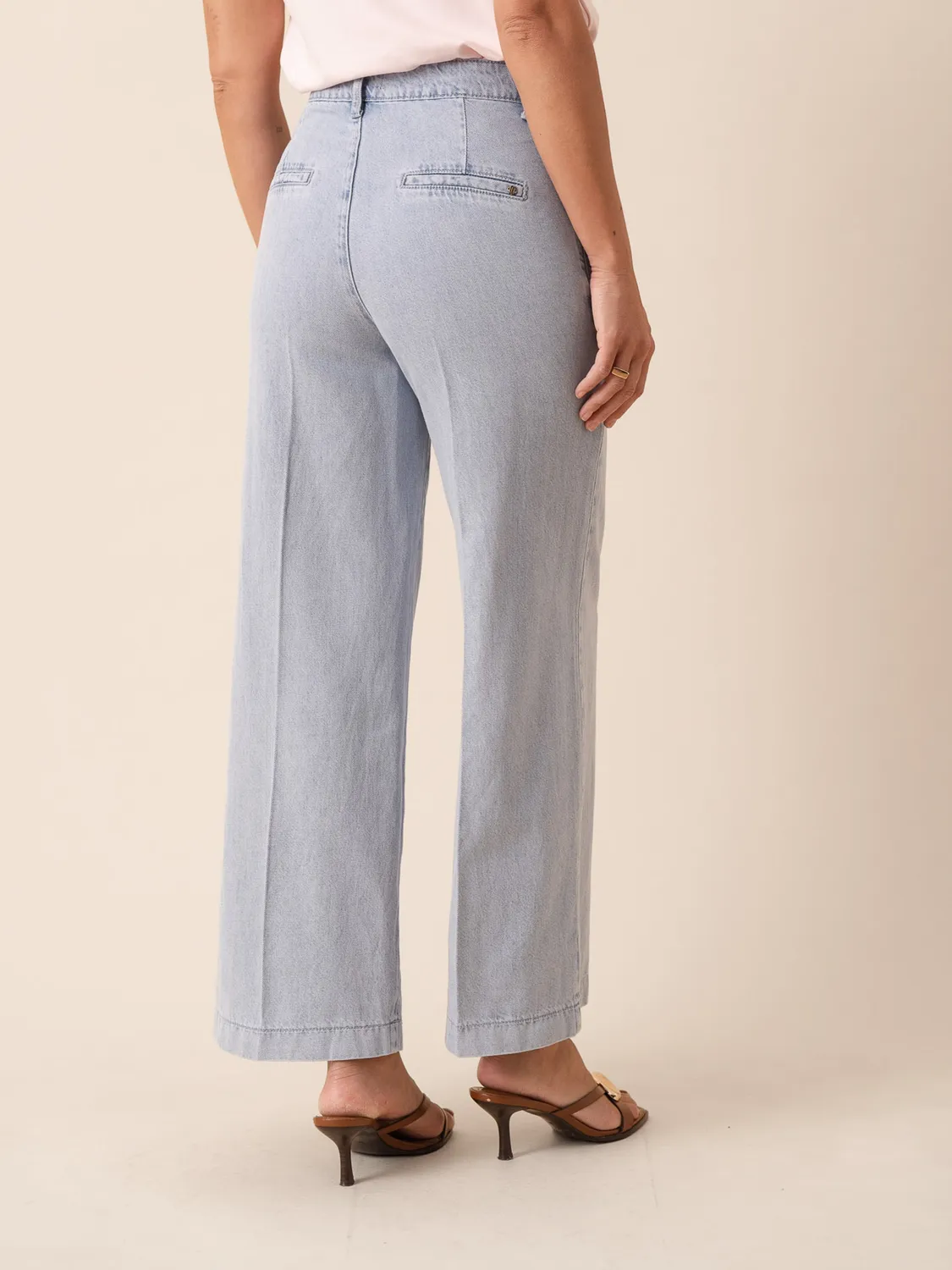 Oraije Eleonorette jeans wide azzurro chiaro petite