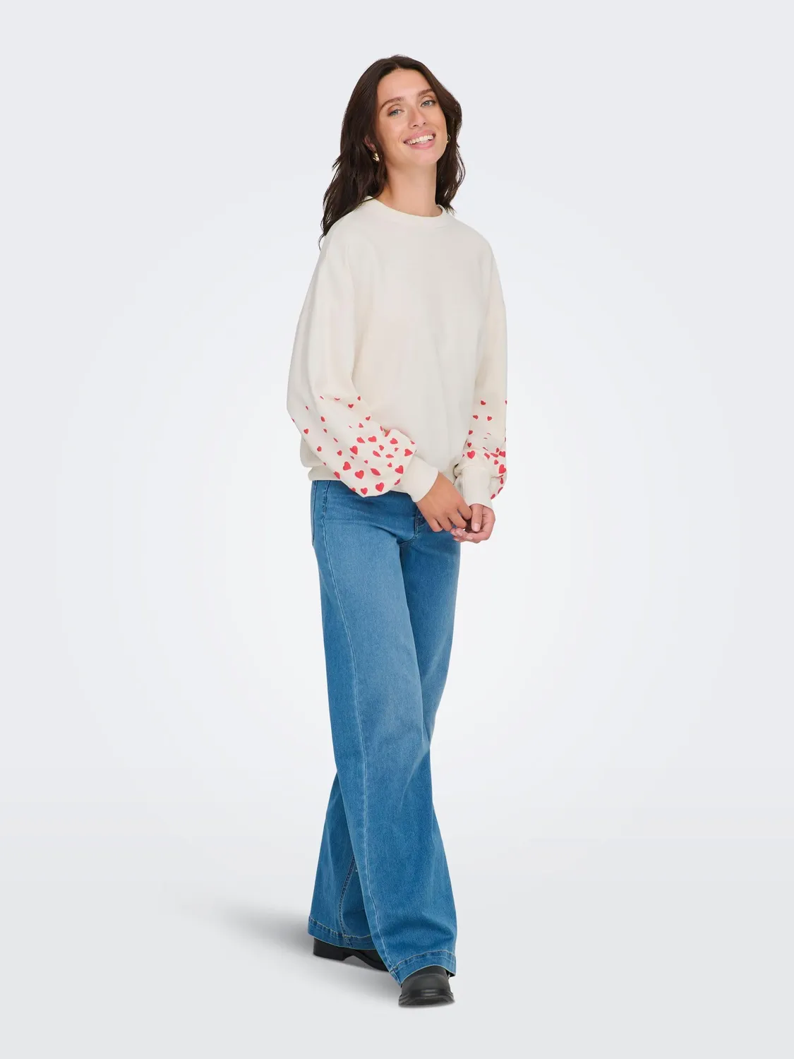 ONLY Onlbrooke L/S O-Neck Flower Felpa L Floreale