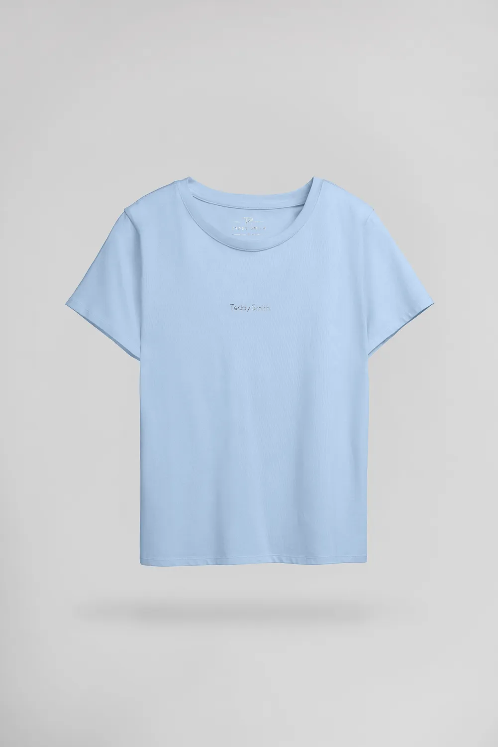 Teddy Smith T-Ribelle MC T-Shirt Donna Azzurro Cotone
