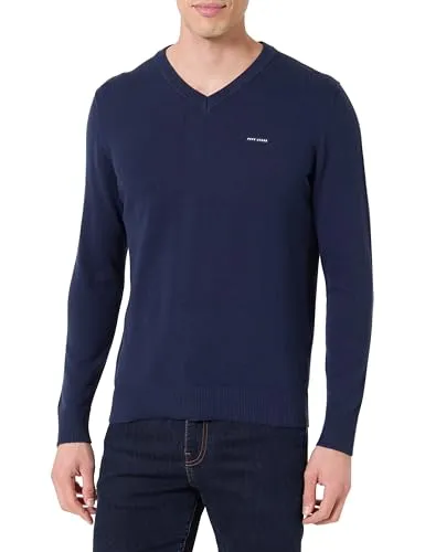 Pepe Jeans Basic V Sweater Maglione Uomo L Blu Cotone