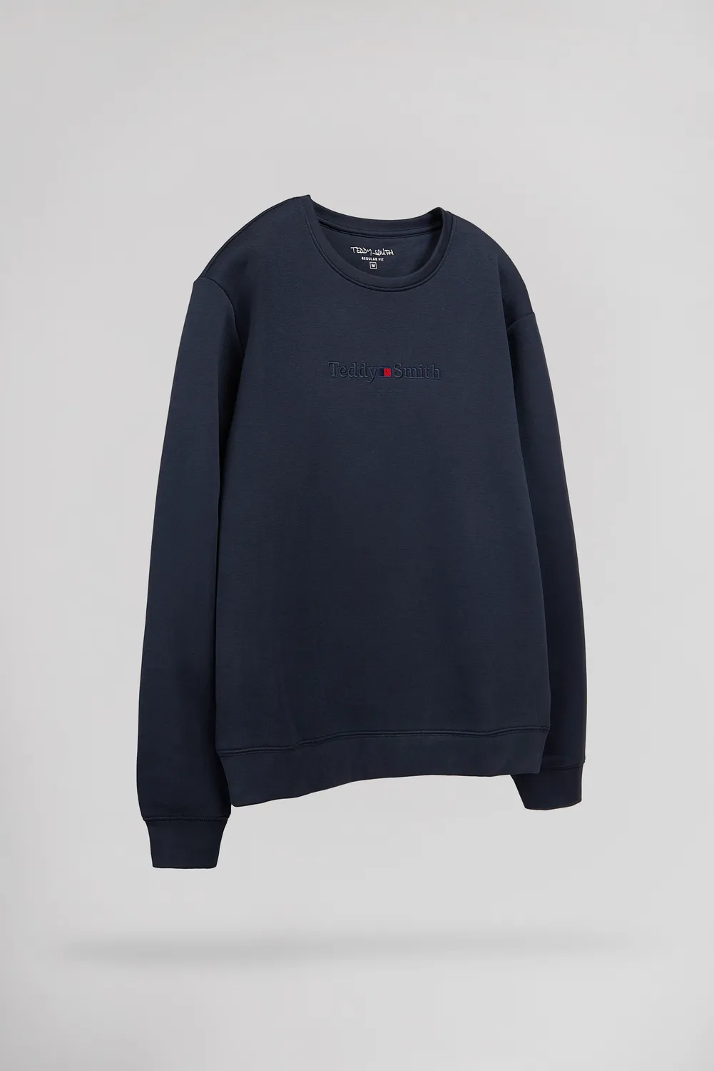 Teddy Smith S-Jim felpa girocollo blu total navy