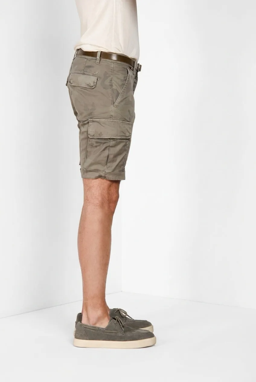 Mason's Chile bermuda cargo camouflage salvia slim