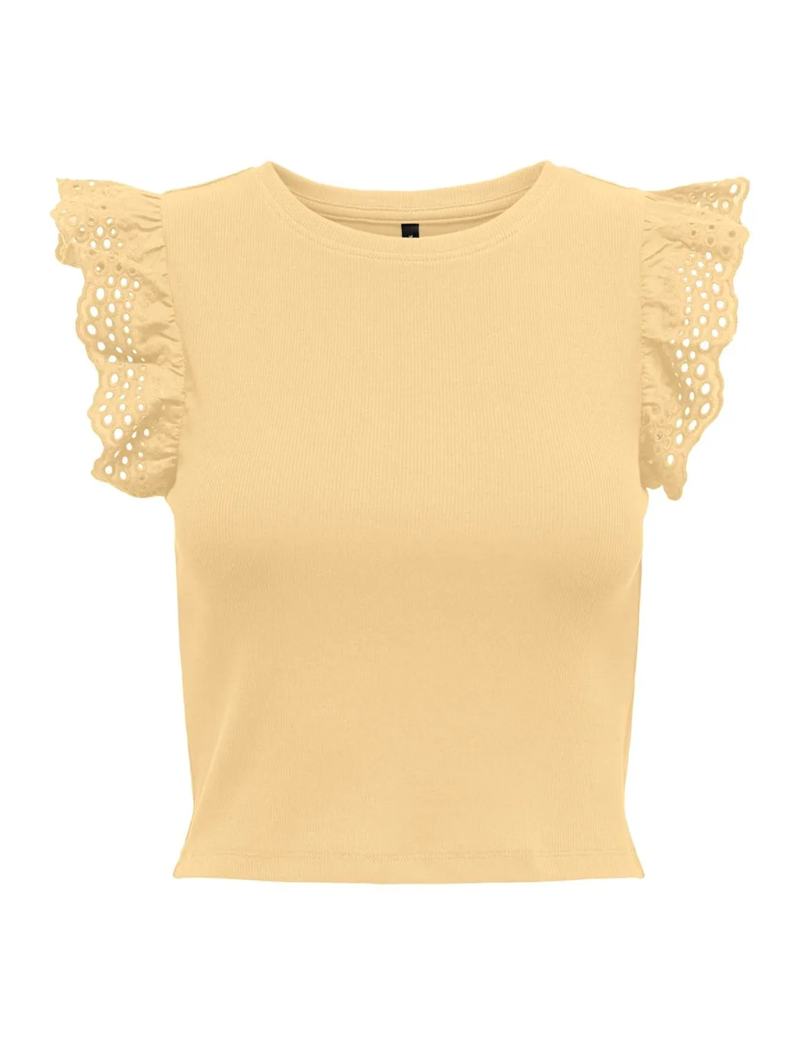 ONLY Onlmathilda top smanicato dettaglio pizzo