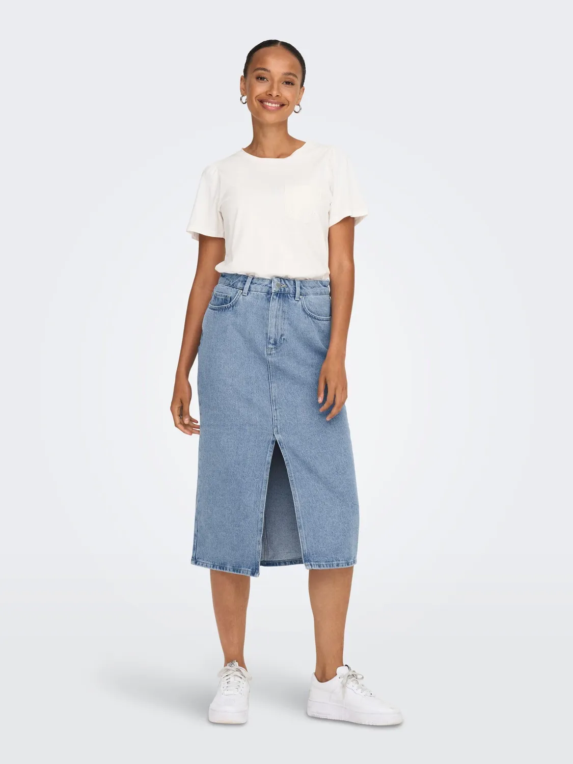 ONLY Onlbianca gonna denim donna blu denim