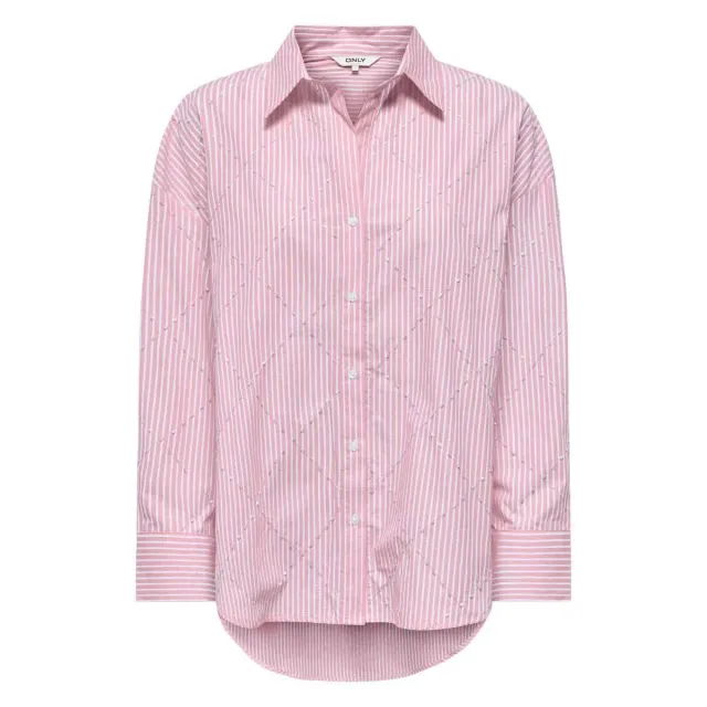 ONLY Onlzelena LS Reg Pearl camicia rosa XS manica lunga