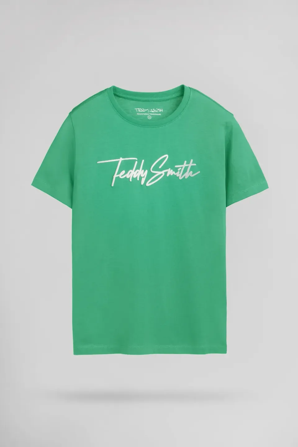 Teddy Smith T-Evan Jr T-Shirt Cotone Verde Bambino