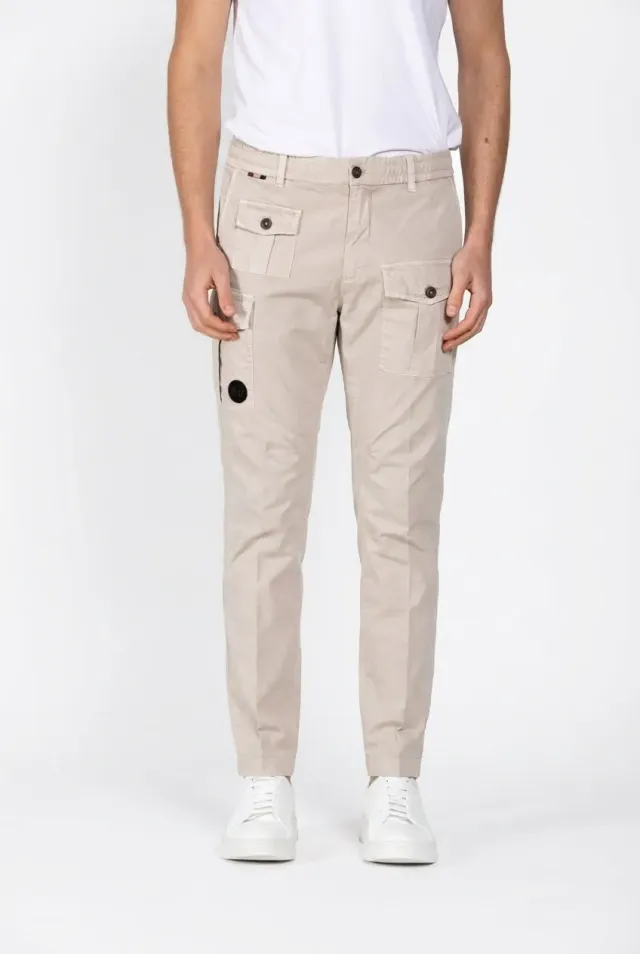 Mason's George Coolpocket cargo uomo beige carrot