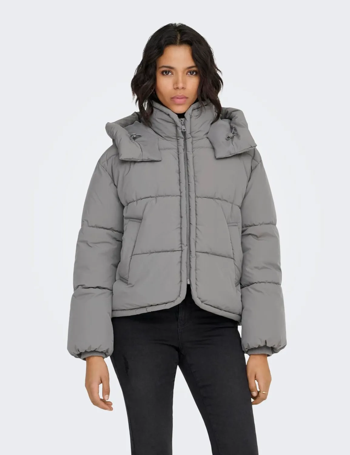 ONLY Onlcornelia Puffer Piumino Donna Leggero Nero