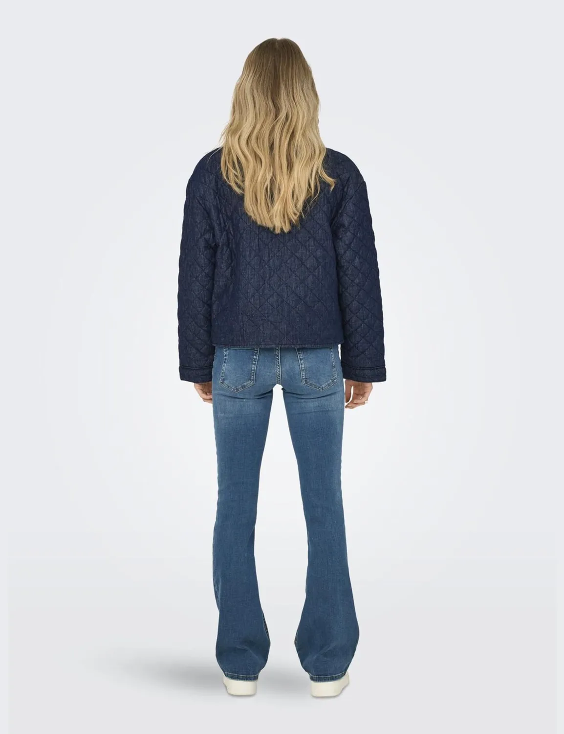 ONLY ONLHALLIE Giacca Trapuntata L Denim Scuro