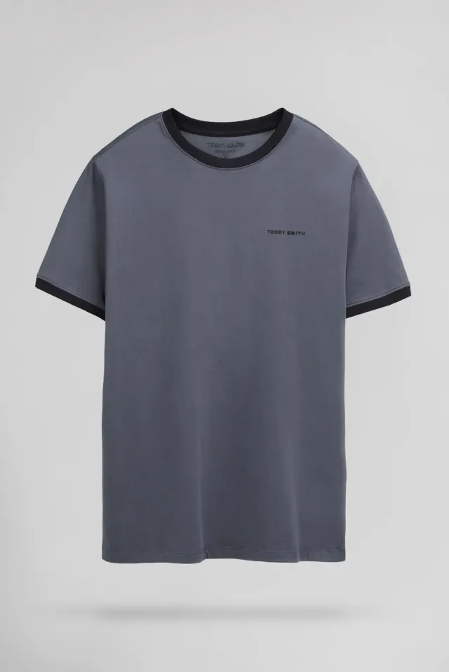 Teddy Smith The-Tee 2 R MC t-shirt uomo grigio meteore cotone