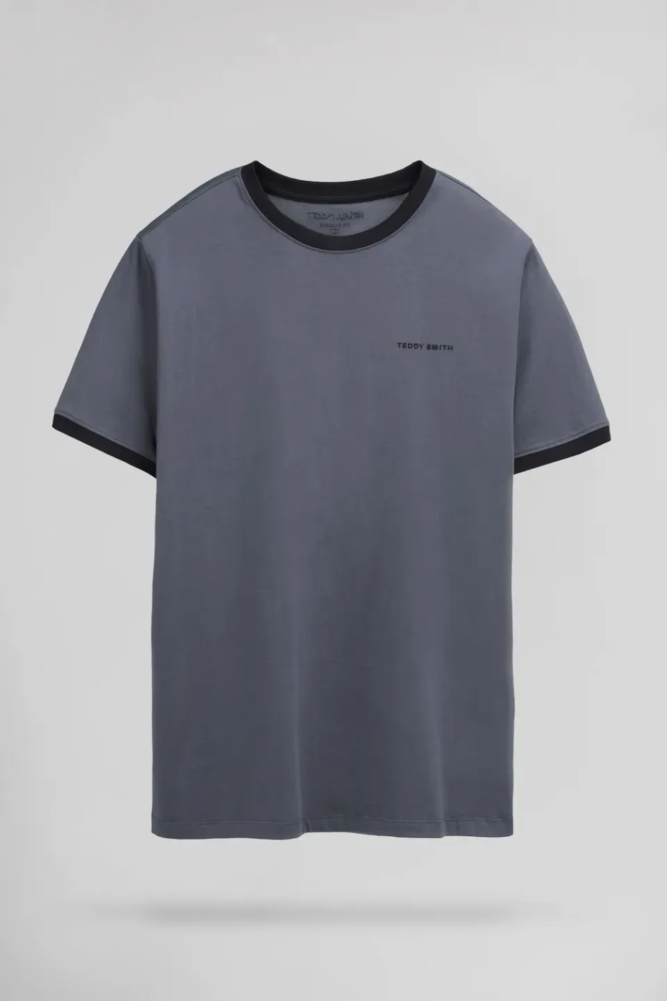 Teddy Smith The-Tee 2 R MC t-shirt uomo grigio meteore cotone