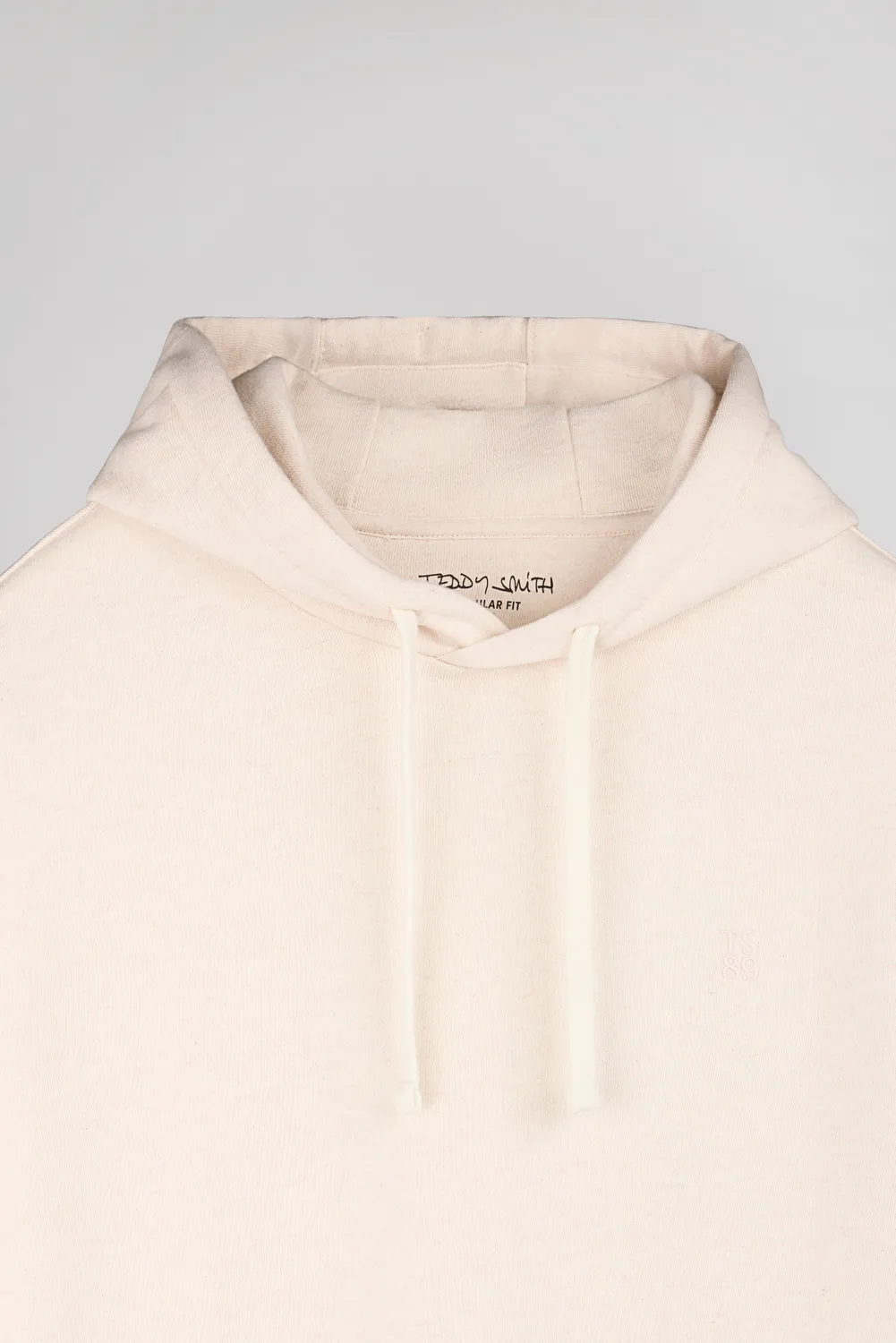 Teddy Smith S-Narvik Hoody felpa cappuccio crema uomo