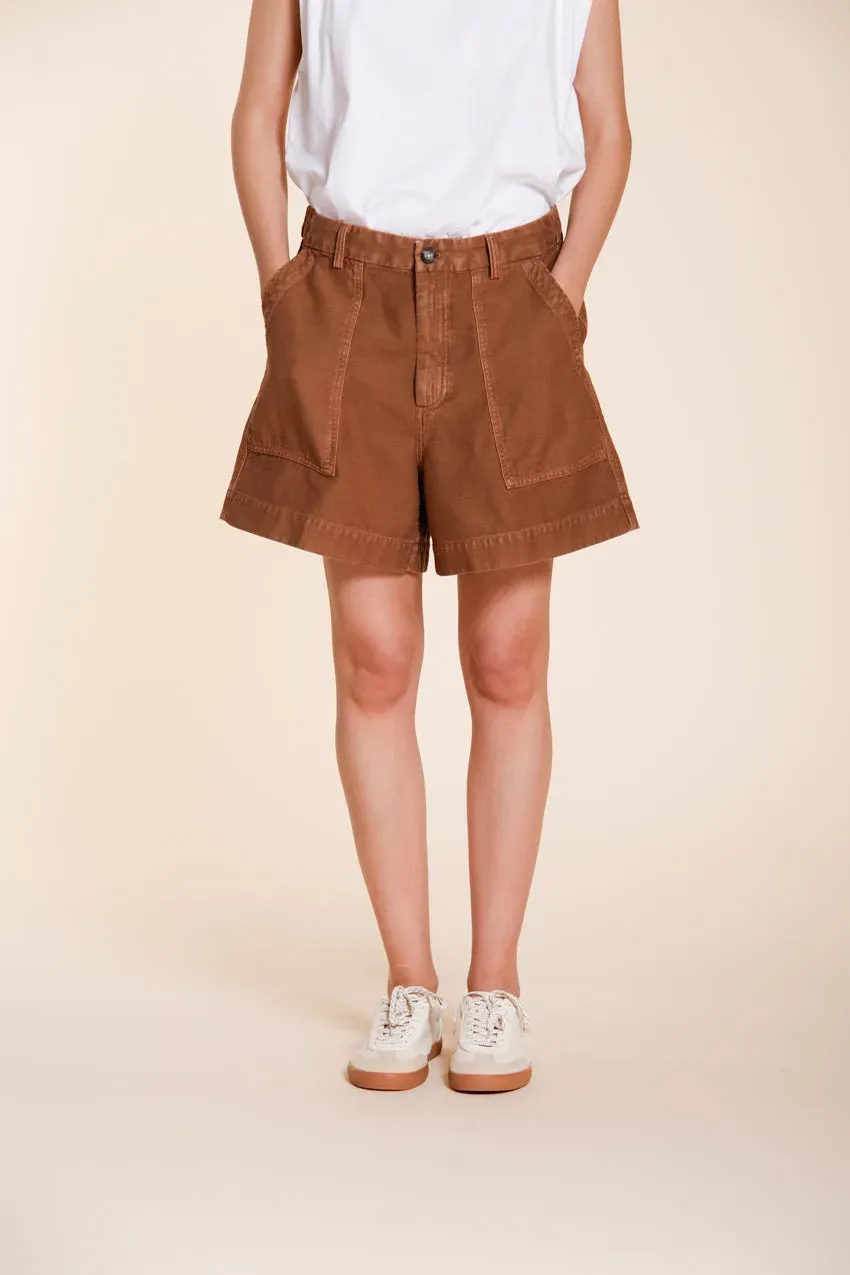 Mason's Dallas bermuda cargo donna marrone relaxed