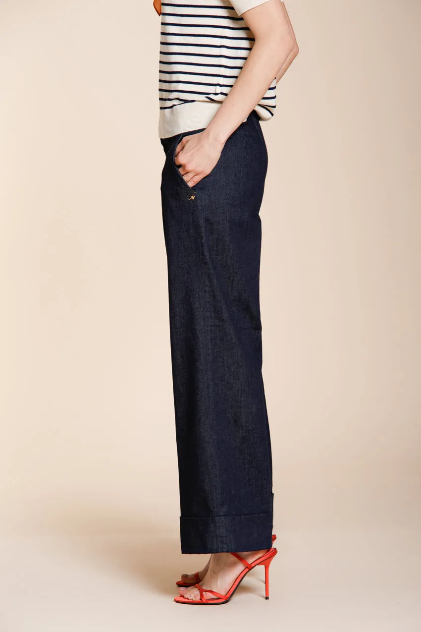 Mason's New York Studio Cropped chino denim blu