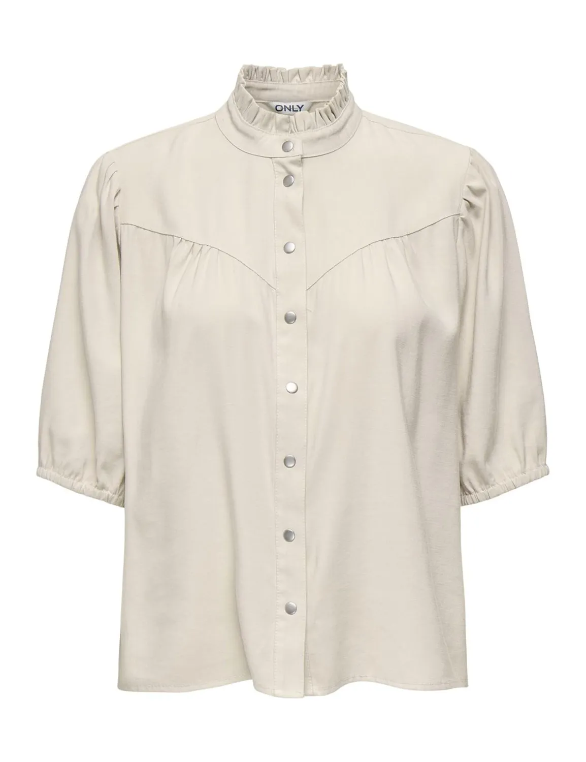 ONLY Onlaris Life 2/4 Camicia con Volant Peyote XS